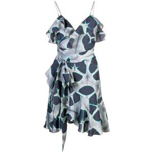 Alexis 100% Silk Kalani Mini Wrap Dress